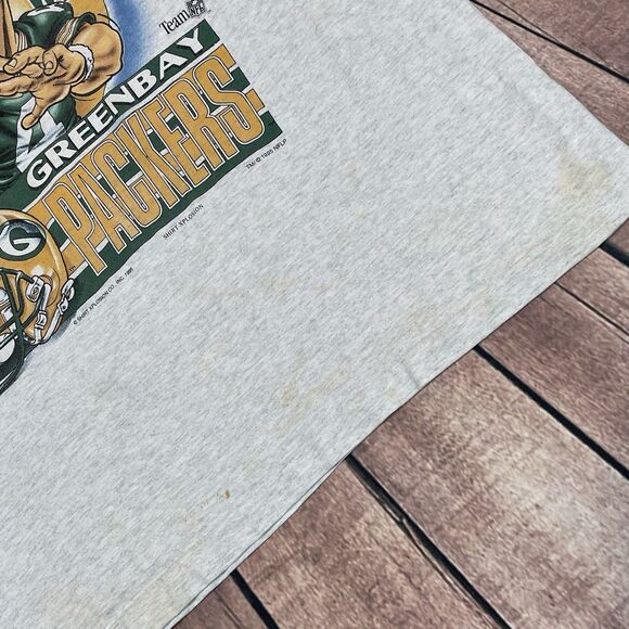 Vintage Xplosion Shirt 1995 Brett Favre Caricature In It To Win It Packers Large - Picture 6 of 16